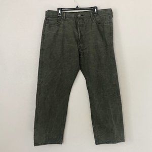 LEVI'S 501 Green White Oak Washed Jean 42x30